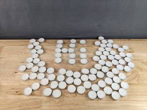 lot 170 image: Brand New Unscented Tea Light Candles Smokless 100 Total N