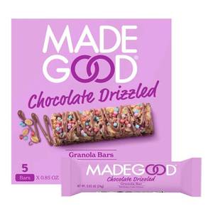 lot 71H image: Brand New Case of 6 MadeGood Organic Chocolate Drizzled Granola Bars (5ctBox) $30 Retail N