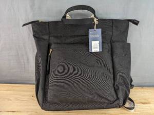 lot 254 image: Brand New Universal Thread Soft Utility Square Black Backpack $35 Retail N