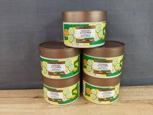 lot 38H image: 5 Brand New Beloved Mandarin & Cucumber Vegan Body Cream $50 Retail N