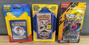 lot 45H image: Brand New Pokmon 20 Card Plus Promo Blister Pack, Pokmon Mystery Pack Look for Chase Packs Seeded 110 and Pokmon Trading Card Game 2 Booster Packs & Pin N