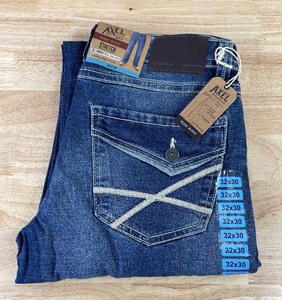 lot 45C image: Brand New Mens T.K. Axel Slim Boot Stretch Jeans Size 32 X 30 $59 Retail N