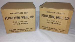 lot 65 image: Petroleum White Grease, 1 lb. (2) New in Box.