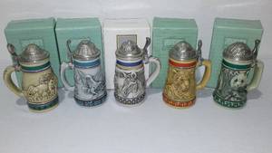 lot 102 image: Avon Endangered Species Mini Stein Collection (5)