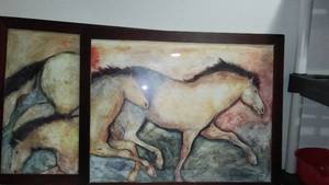 lot 142 image: Carol Grigg, Primal Skin Crossing I and II.