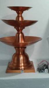 lot 164 image: 3-Teir Copper Foutain.
