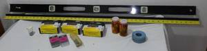 lot 50 image: Stanley straight edge, level and more.
