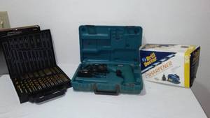 lot 95 image: Titanium Drill Bit Set, Sharpener and more.