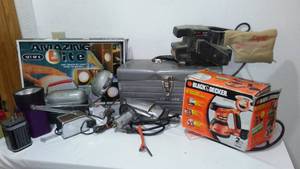 lot 96 image: Vintage Tools, Lighting, Craftsman Toolbox with contents.