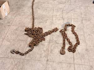 lot 244 image: Lot of (2) Tow Chain with Hook End