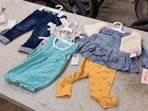 lot 335 image: Lot of (4) Size 12 Months Baby Clothes