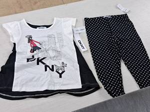 lot 339 image: Lot of (2) DKNY Size 2T Toddlers Outfits