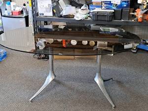 lot 210 image: Table with Glass Top