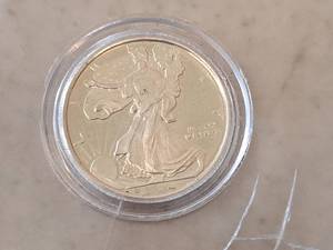 lot 410 image: 2000 American Silver Eagle 110th Troy Ounce Silver Coin