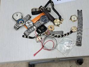 lot 432 image: Lot of  Wrist Watches and Watch Bands, Pocket Watch (assorted)