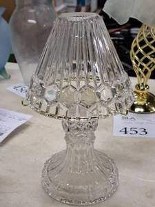 lot 452 image: 10 Glass Table Lamp with Clear Glass Shade