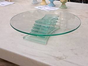 lot 445 image: 11 Decorative Glass Pedestal