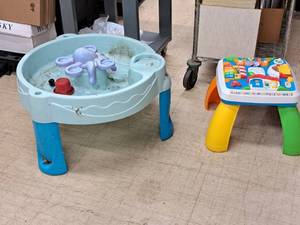 lot 466 image: Lot of (2) Playstations - Learning Station, Sand Box  Pool Play  Sink  Pool