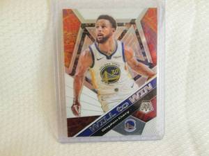 lot 15 image: 2019-20 Mosaic Stephen Curry Card...