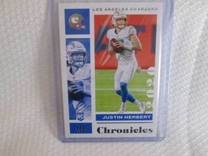 lot 28 image: 2020 Chronicles Justin Herbert Rook...