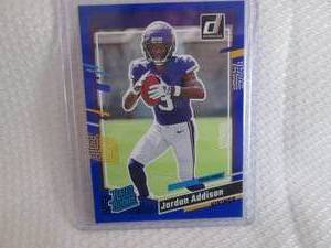 lot 40 image: 2023 Donruss Jordan Addison Press P...
