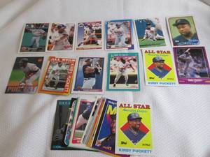 lot 54 image: Assorted Kirby Puckett Cards...