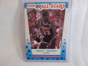 lot 66 image: 1989-90 Fleer Magic Johnson Sticker...