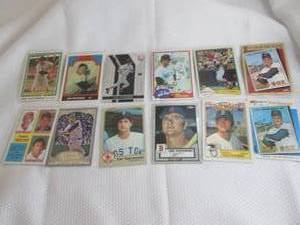 lot 74 image: Assorted Carl Yastrzemski Cards...