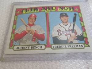 lot 76 image: 2021 Heritage Freddie Freeman & Joh...