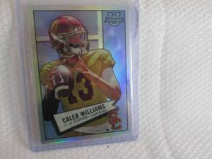 lot 77 image: 2022 Bowman U Caleb Williams Rookie...