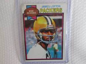 lot 79 image: 1979 Topps James Lofton Rookie Card...