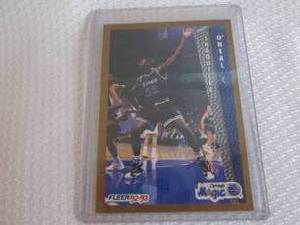 lot 104 image: 1992-93 Fleer Shaquille ONeal Rook...
