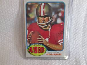 lot 120 image: 1976 Topps Steve Spurrier Card...