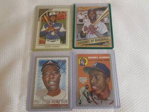 lot 124 image: Assorted Hank Aaron Cards...