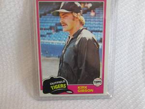 lot 126 image: 1981 Topps Kirk Gibson Rookie Card...