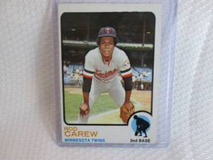 lot 127 image: 1973 Topps Rod Carew Card...