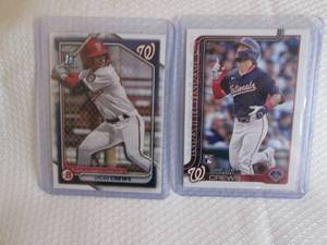 lot 129 image: 2025 Dylan Crews Bowman & Topps Roo...