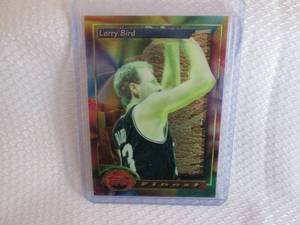 lot 133 image: 1993-94 Finest Larry Bird Card...