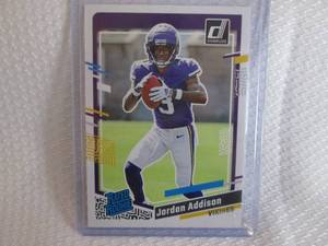 lot 137 image: 2023 Donruss Jordan Addison Rookie ...