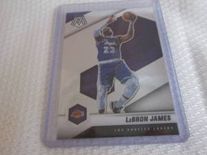 lot 145 image: 2020-21 Mosaic LeBron James Card...