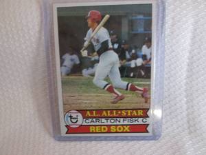 lot 152 image: 1979 Topps Carlton Fisk Card...