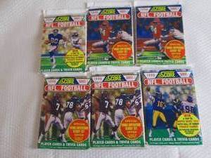lot 156 image: 6-1990 Score Series 1 Football Pack...