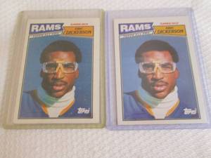 lot 158 image: 1987 Topps Eric Dickerson Cards...
