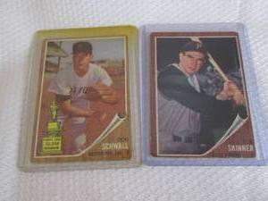lot 168 image: Topps 1962 Don Schwall & Bob Skinn...