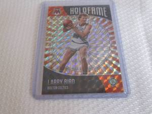 lot 172 image: 2020-21 Mosaic Larry Bird Holo Fram...