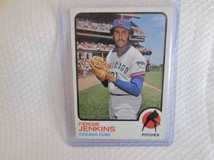 lot 177 image: 1973 Topps Fergie Jenkins Card...