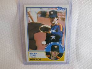 lot 178 image: 1983 Topps Nolan Ryan Card...