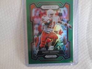 lot 184 image: 2024 Prizm Barry Sanders Green Priz...