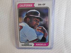 lot 196 image: 1974 Topps Frank Robinson Card...