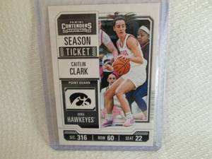 lot 206 image: 2024 Contenders Caitlin Clark Card...
